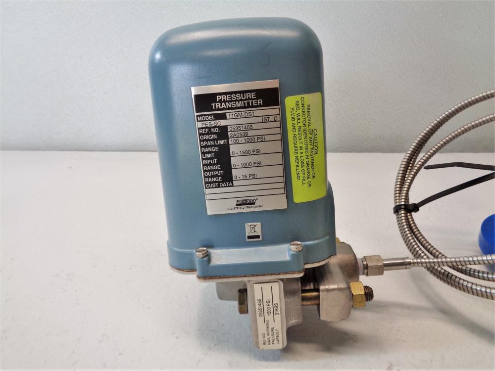 Foxboro Pressure Transmitter 11GM-DS1 with 1" 300# Diaphragm Seal